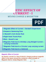 Magnetic Effect of Current - I