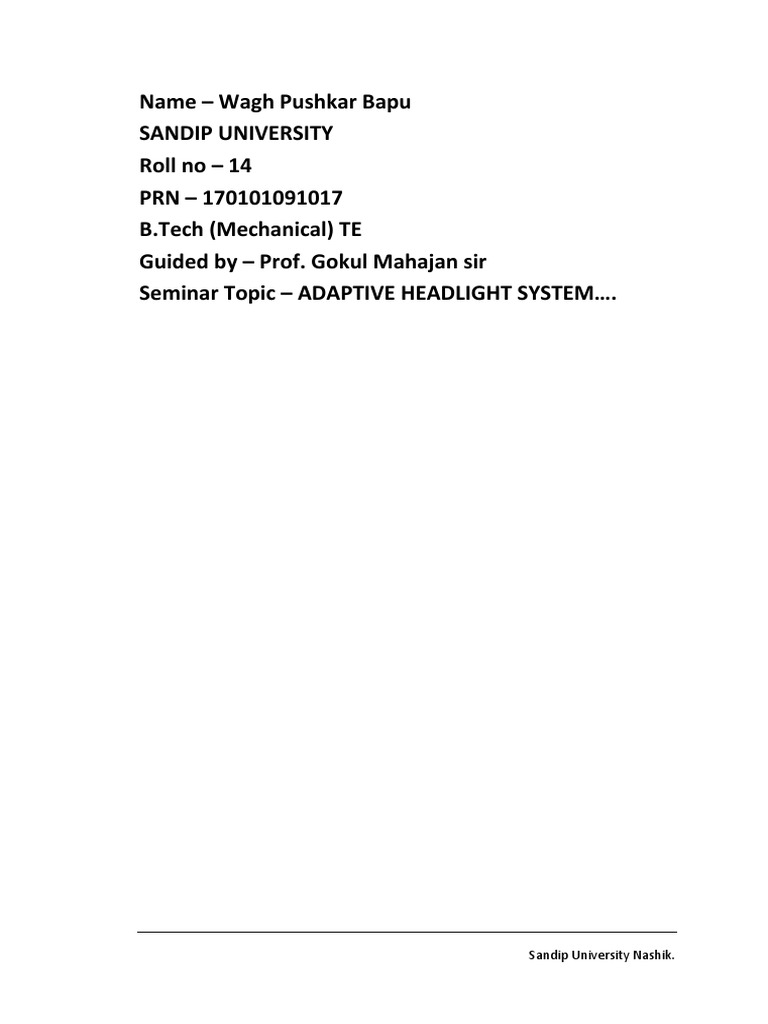 14 Seminar Report PDF Headlamp Analog To Digital Converter