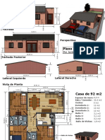 Plano de Casa 92m2