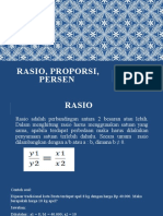 RASIO, Proporsi, Persen