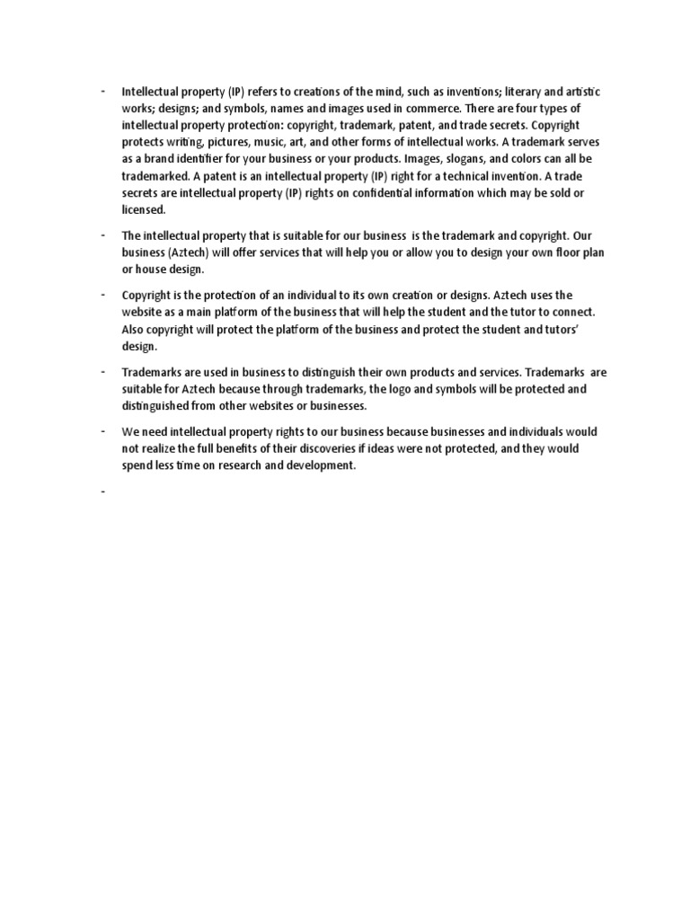 Aztech's Intellectual Property Strategy | PDF