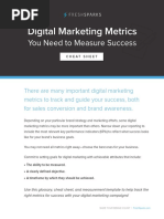 Digital Marketing Metrics Cheat Sheet