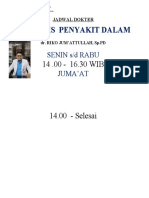 Jadwal Dokter Riko J