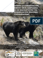 Estrat. para conservacion de oso en SHM y Choquequirao