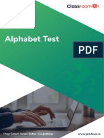 Alphabet Test English 27