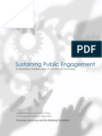 Sustaining Public Engagement