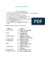 ICSE Focus On History Solutions Class 8 Chapter 3. The American Civil War