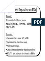 Functional Dependencies (FD) : Example