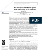 Workforce Ownership of Space in A Space Sharing Environment