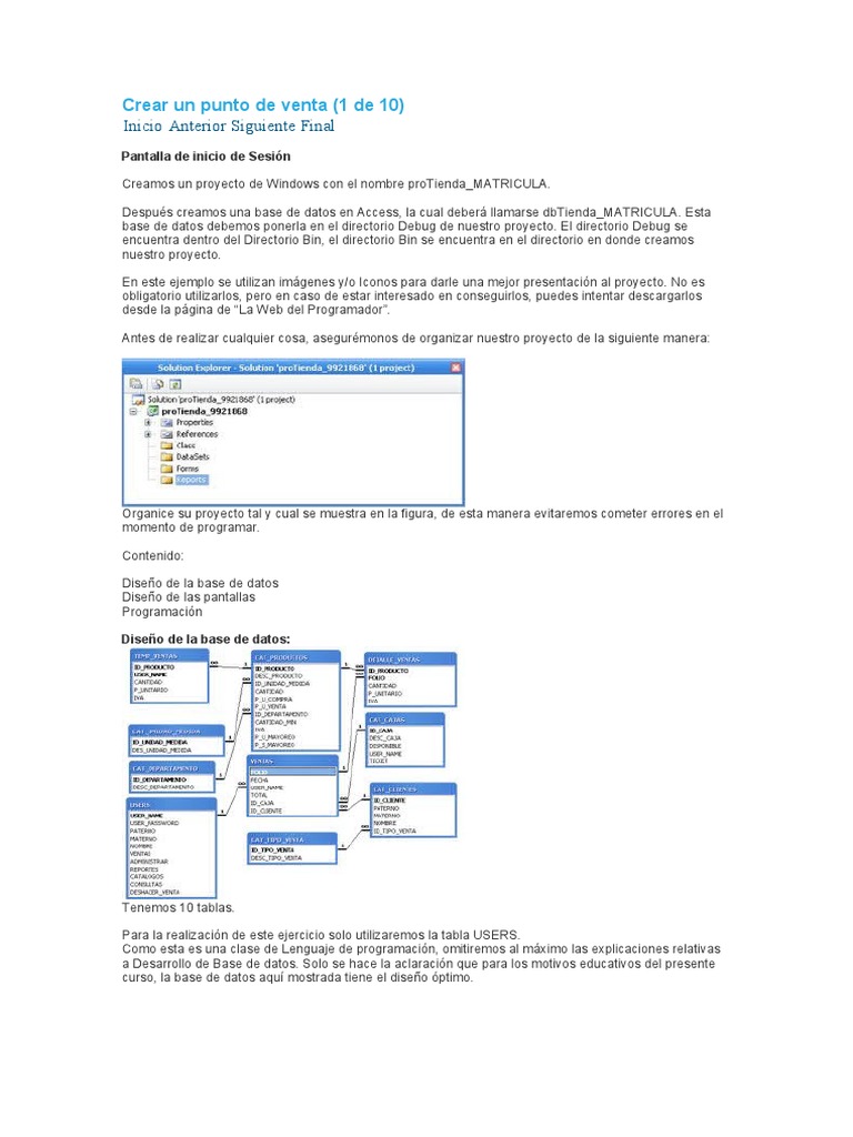 Crear un Punto de Venta en Access | PDF | Objeto (informática ...