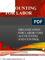 Organization For Labor Cost Accounting and Control