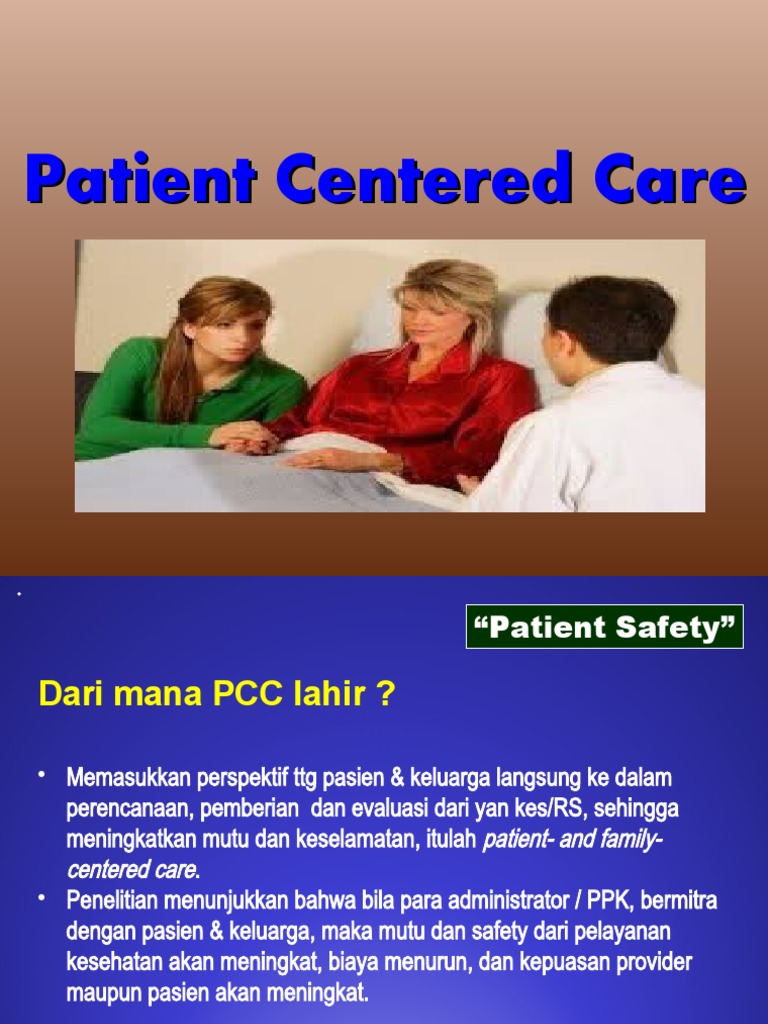 Patient Centered Care Pdf Service Industries Health Economics