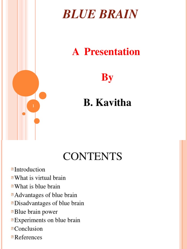 Blue Brain: Virtual Brain Technology | PDF | Brain | Neuroscience
