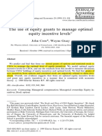 1-The Use of Equity Grants To Manage Optimal Equity Incentive Levels