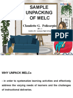 Sample Unpacking of Melc