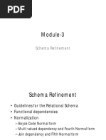 Module-3: Schema Refinement