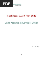 2020 Healthcare Audit Plan 2020