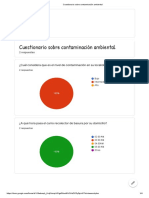 Cuestionario Sobre Contaminación Ambiental