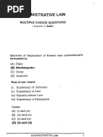Administrative Law MCQ