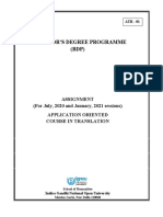 Bachelor'S Degree Programme (BDP)