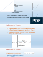 Interpret Graphs: - Position Versus Time, X (T) Versus T