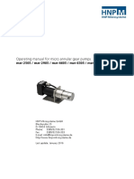 Operating Manual For Micro Annular Gear Pumps: mzr-2505 / mzr-2905 / mzr-4605 / mzr-6305 / mzr-7205