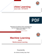Machine Learning: Course Code - B17CS4101
