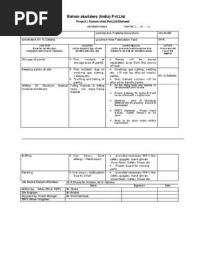 Job Hazard Analysis