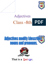 Adjectives Class 8th