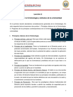 Leccic3b3n 2 Principios de La Criminologc3ada y Mc3a9todos de La Criminalidad