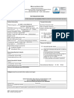 Patient Information Sample Information: Test Requisition Form