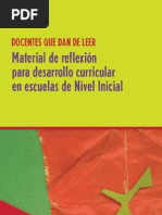 Plan Lectura-Dar de Leer-Nivel Inicial
