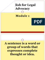 English For Legal Advocacy