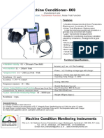 Machine Conditioner-803: Machine Condition Monitoring Instruments