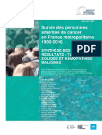 Etude sur la survie des personnes atteintes de cancer en France métropolitaine 1989-2018