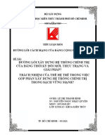 Đường Lối Xây Dựng Hệ Thống Chính Trị Của Đảng Thời Kỳ Đổi Mới, Thực Trạng Và Giải Pháp? Trách Nhiệm Của Thế Hệ Trẻ Trong Việc Góp Phần Xây Dựng Hệ Thống Chính Trị Trong Sạch Vững Mạnh?