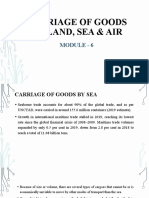 Carriage of Goods by Land, Sea & Air: Module - 6