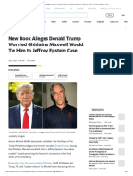 New Book Alleges Donald Trump Worried Ghislaine Maxwell Would Tie Him To Jeffrey Epstein Case - Yahoo News