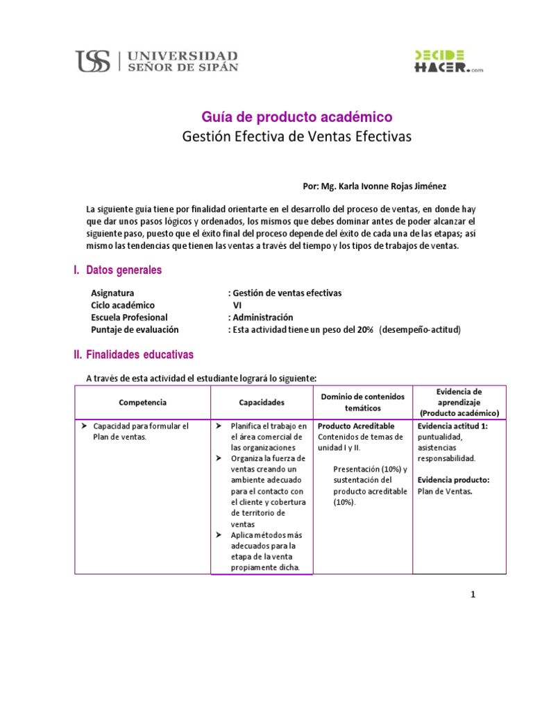 Gestión de ventas: Guía para crear un efectivo plan de ventas | PDF ...