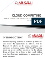 Cloud Computing: Aravali College of Engineering & Management (Acem, Faridabad)