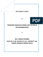Proposed Manufacturing Unit of Apis & Api Intermediates: Pre Feasibility Report