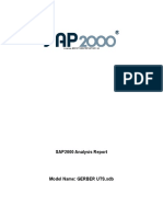 SAP2000 Analysis Report: License #3010 1M9H78FU6TNDYJA