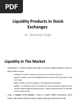 Stock Exchange Liquidity Prodcuts