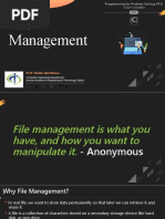 File Management: Prof. Nilesh Gambhava