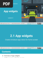 2.1 App Widgets