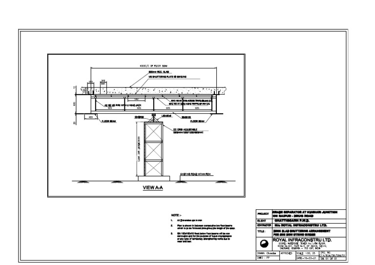 59m Deck Slab Shuttering ArrangementModel PDF