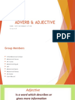 Adverb & Adjective Group Report