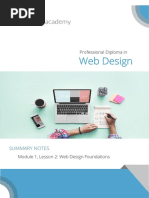 Web Design: Professional Diploma in