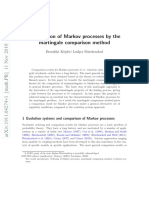 Comparison of Markov Processes by The Martingale Comparison Method