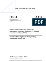 Itu-T: Functional Description of The Signalling Connection Control Part